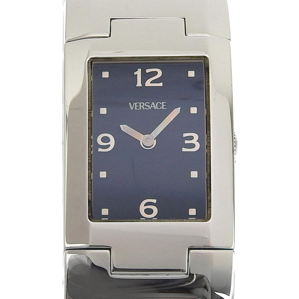 VERSACE Watches Silver/black Stainless Steel Quartz Analog display Women